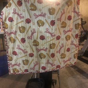 Handmade baseball blanket/throw